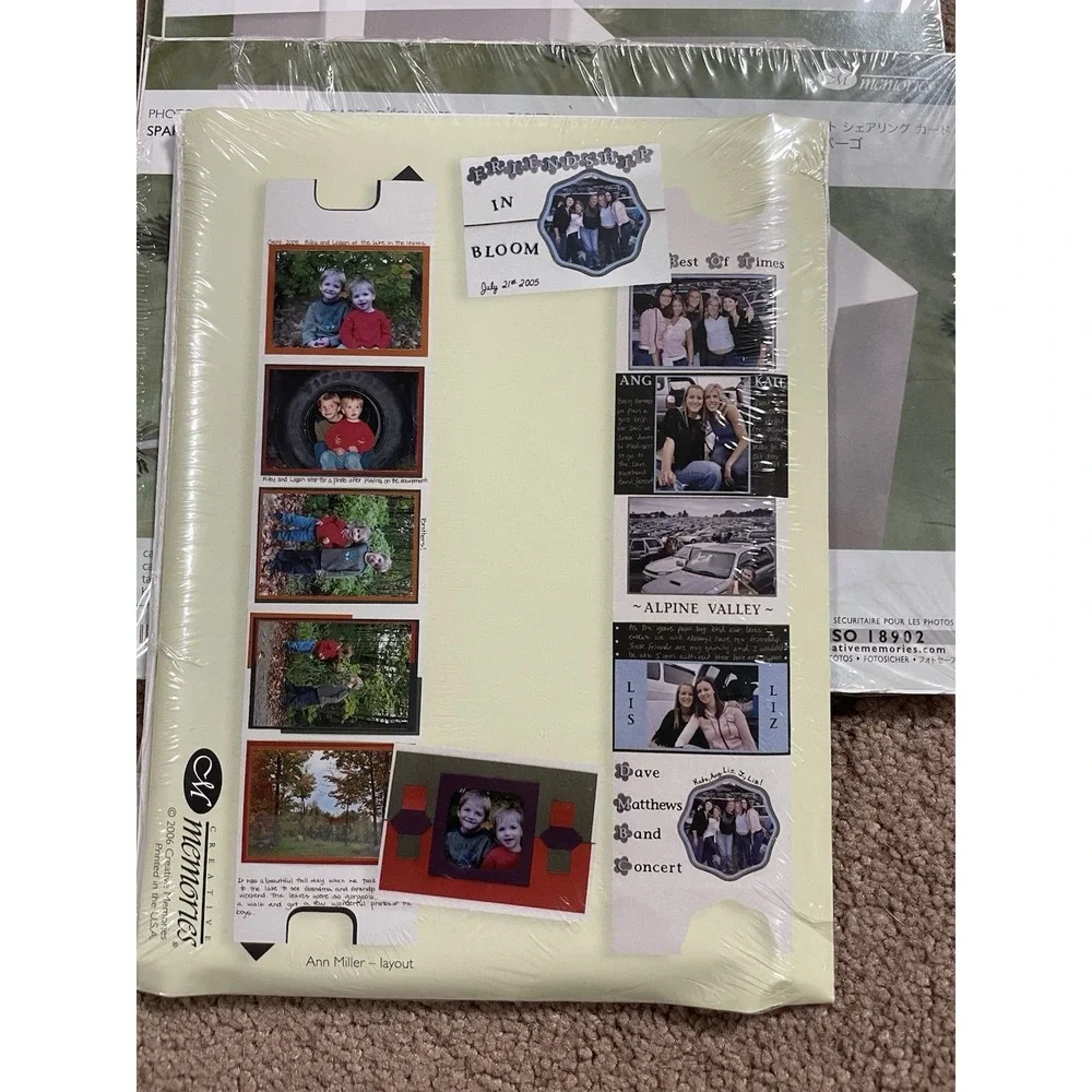 Creative Memories 2 Photo Sharing Cards Spargo New Manufacturers Packaging